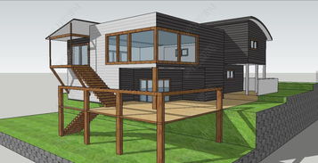 精品木屋休闲度假别墅 SU模型设计灵感与资源获取